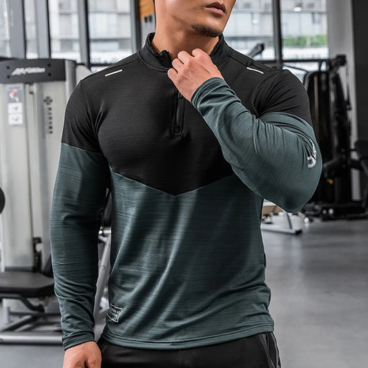 Men's Long Sleeve Gym Compression Shirt - Strive Gymwear